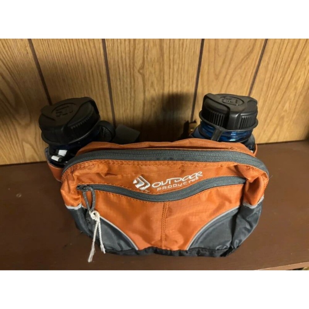 Outdoor Products JackRabbit 2-Bottle 0.6L Waist Fanny Pack - Camp Hiking Walking